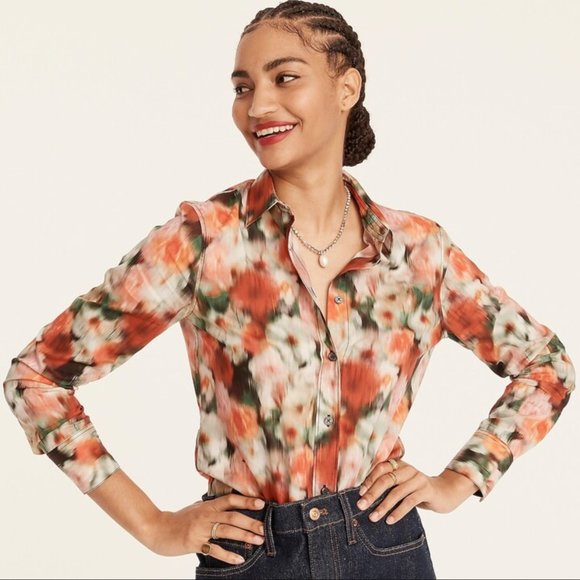 J. Crew Tops - NWT J.Crew Slim-fit cotton shirt in Liberty® Hazy Days floral